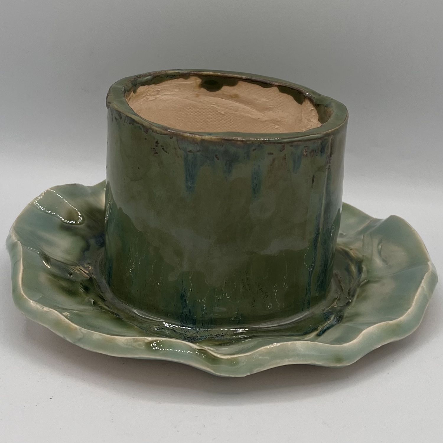 Evan Pohlman, Ceramic Planter, Green Design