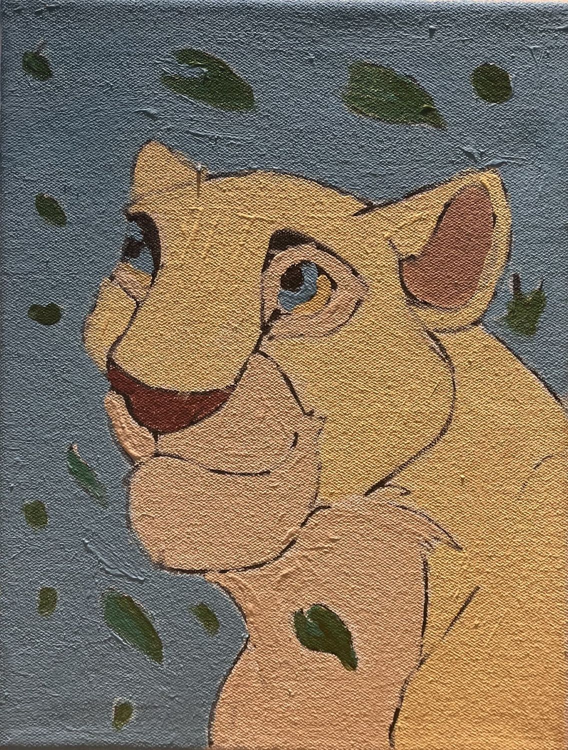 Andrea Walker, Acrylic on Canvas, &#39;The Lion Queen&#39;