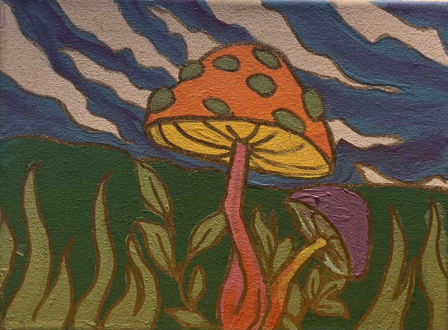 Evan Pohlman, Acrylic on Canvas, &#39;Fun Guy&#39;