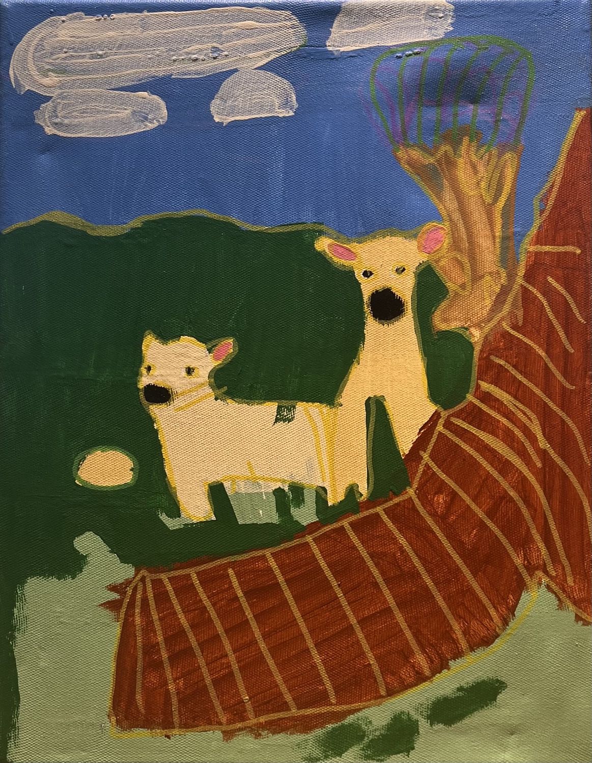 Erin Williams, Acrylic on Canvas, &#39;Sheep Farm&#39;