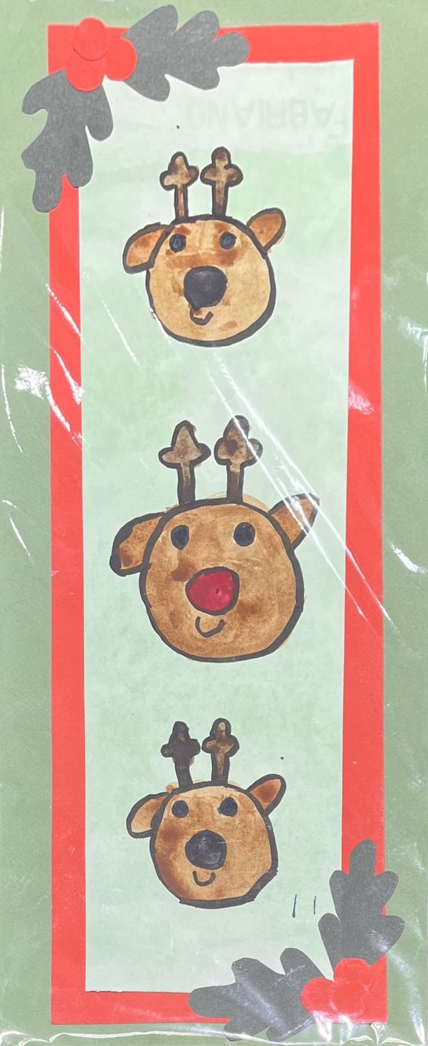 Studio, Work on Paper, &#39;Happy Reindeer&#39;