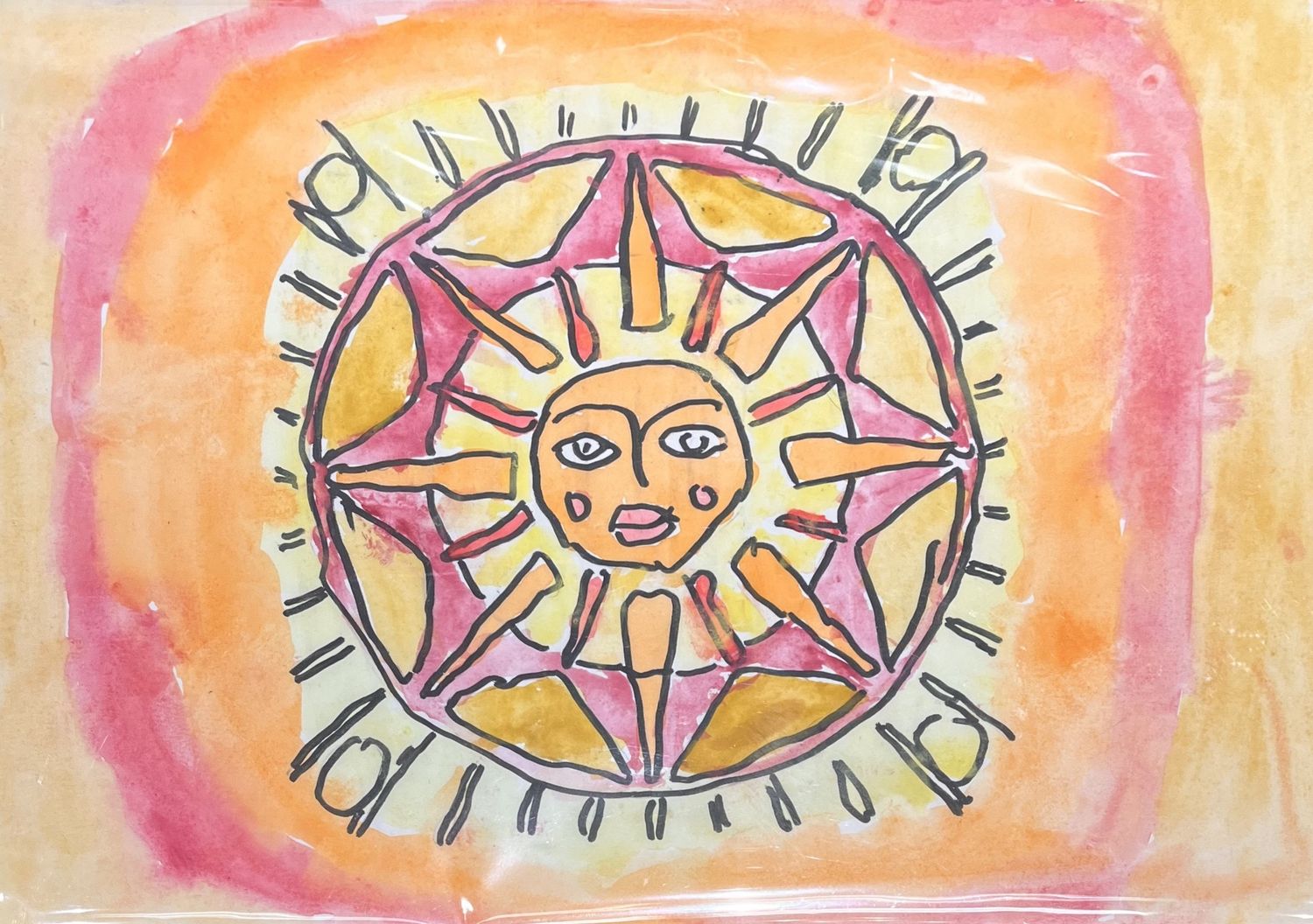 Studio, Work on Paper, &#39;Expressive Sun&#39;