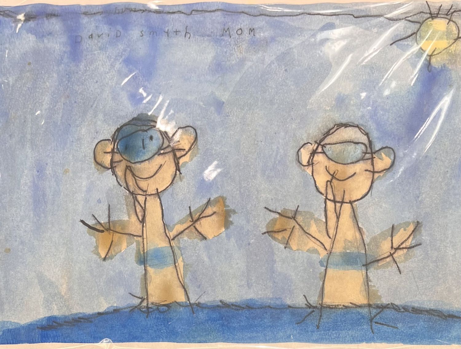 David Smyth, Work on Paper, &#39;Ocean Swimmers&#39;