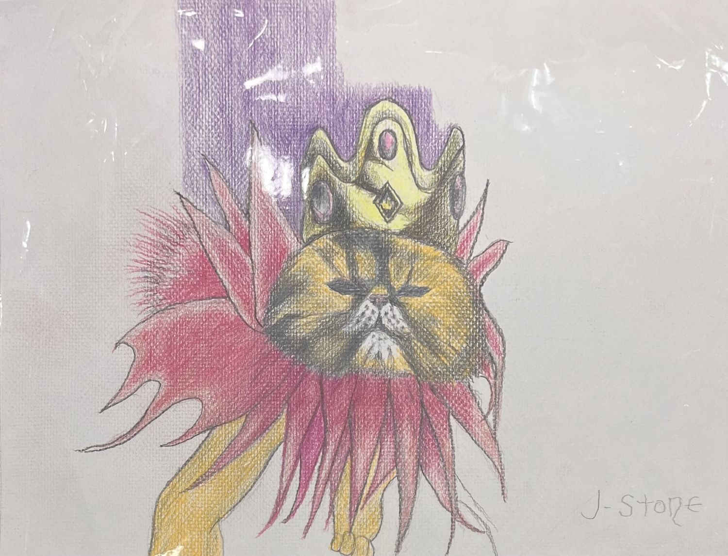 Studio, Work on Paper, &#39;Royal Feline&#39;