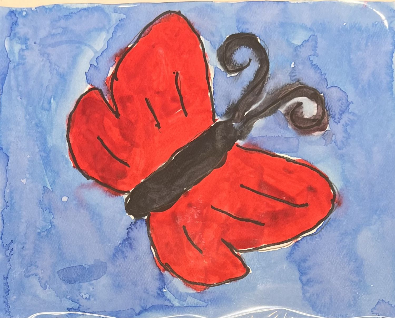 Studio, Work on Paper, &#39;Red Butterfly&#39;