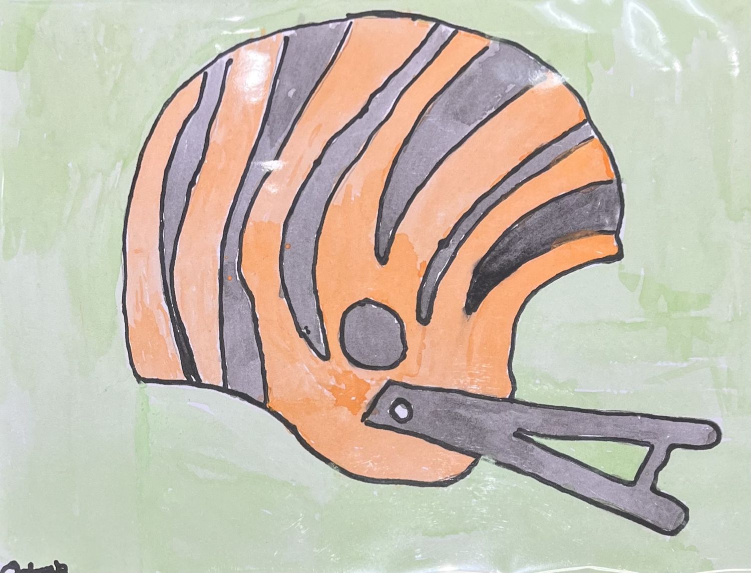 Studio, Work on Paper, &#39;Tiger Helmet&#39;