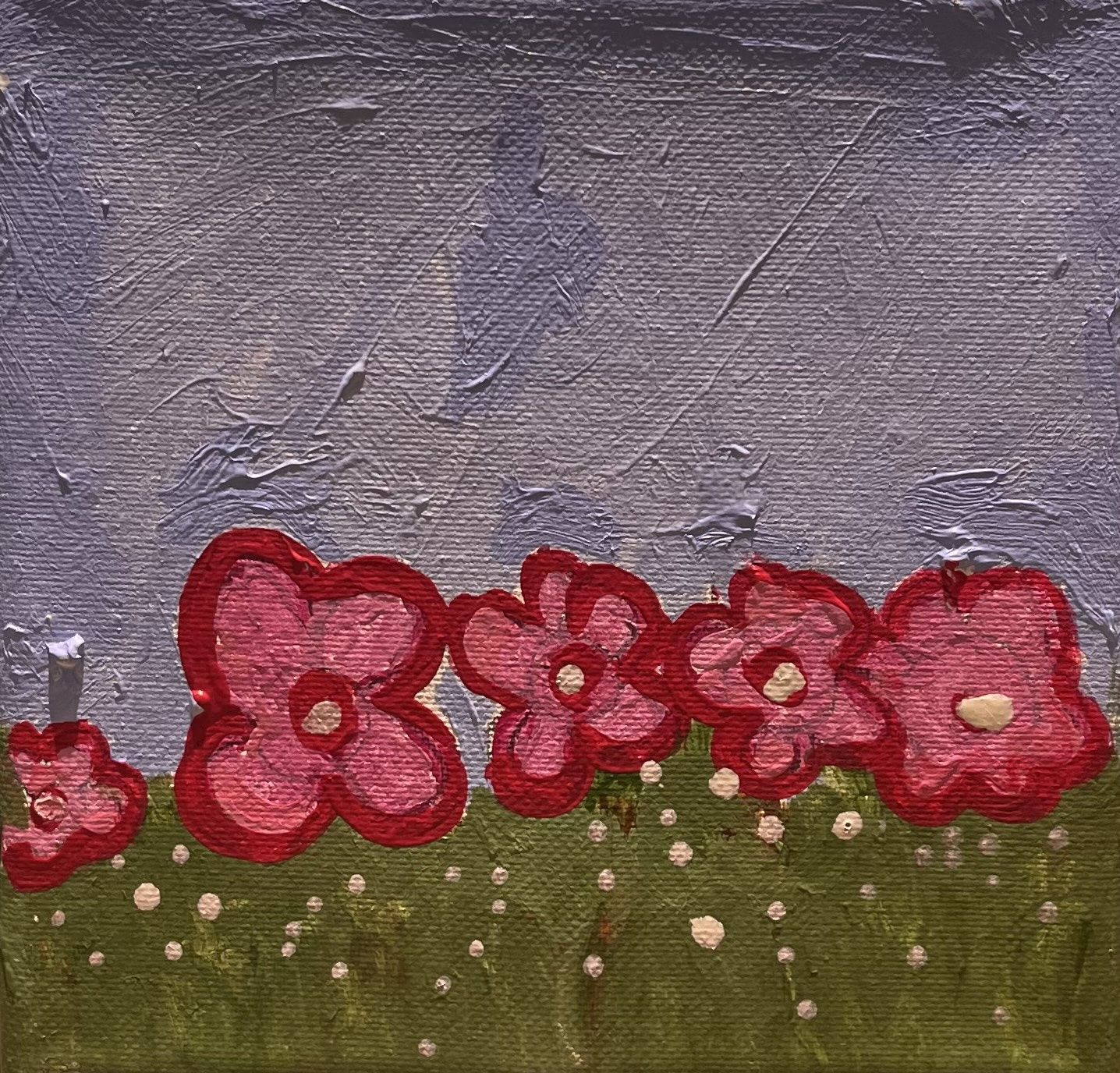 Megan Hill, Acrylic on Canvas, &#39;Little Garden&#39;