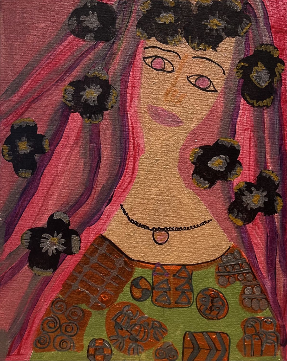 Beth Shaw, Acrylic on Canvas, &#39;Katherine&#39;