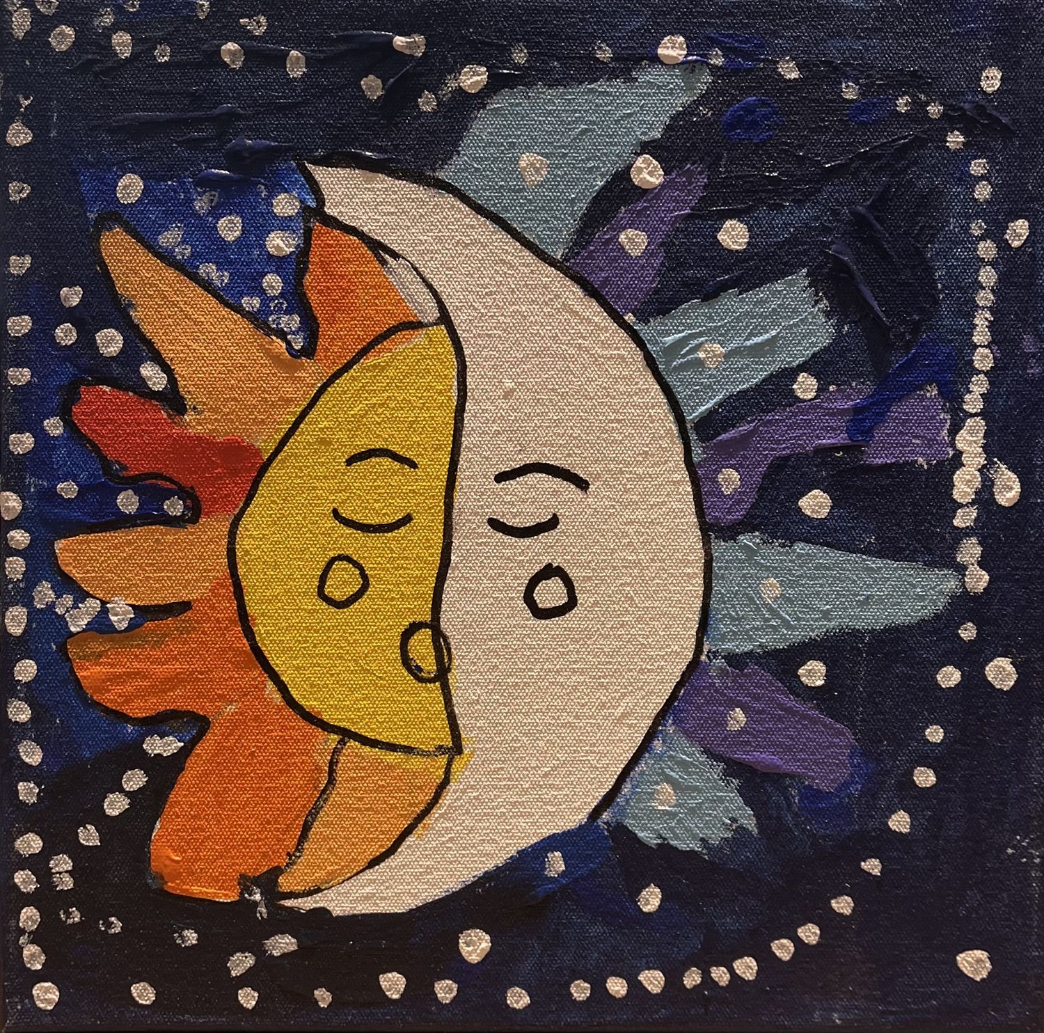 Erin Betz, Acrylic on Canvas, &#39;Goodnight Sun, Goodnight Moon&#39;