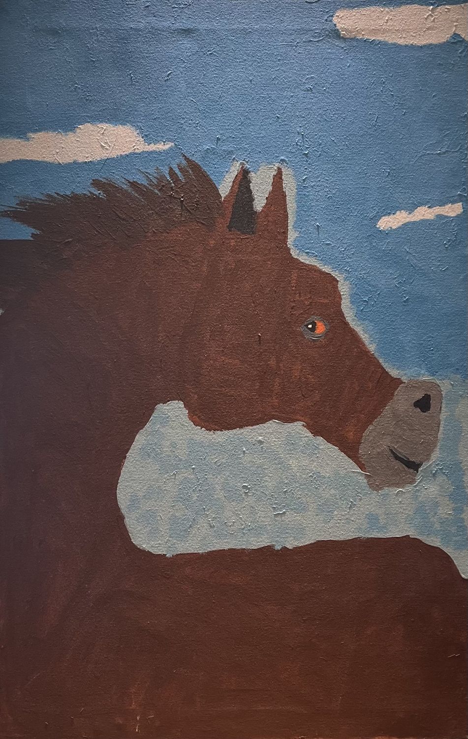 Sarah Alward, Acrylic on Canvas, &#39;Mysterious Horse&#39;