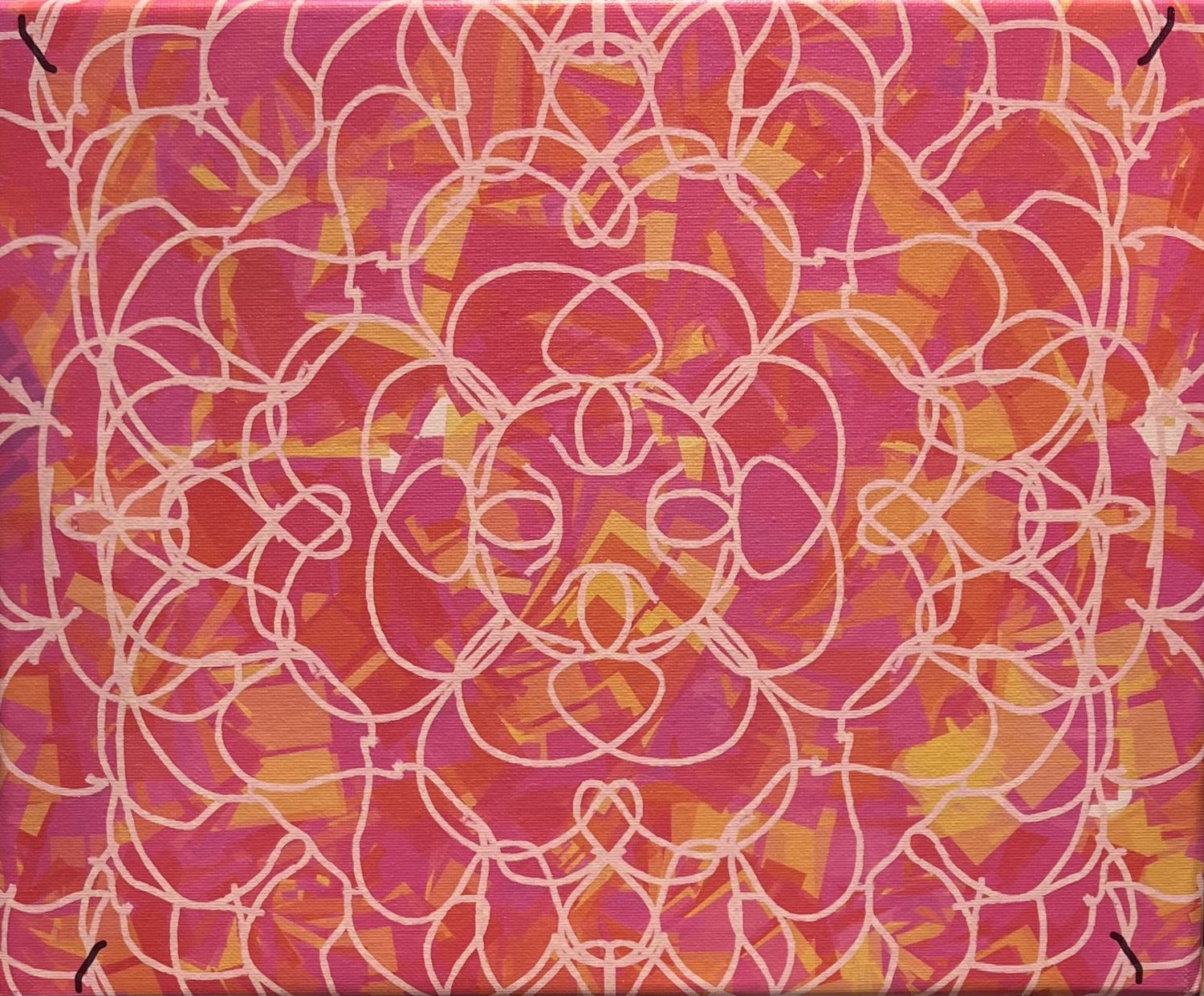 Megan Hill, Digital Art on Canvas, &#39;Warm Loops&#39;