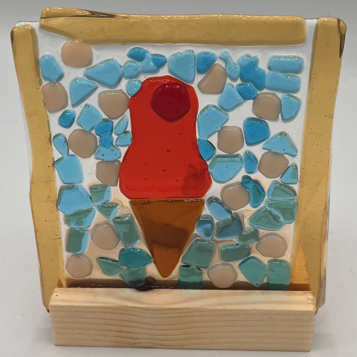 Annie Baxter, Glass Stand Piece, Ice Cream Cone
