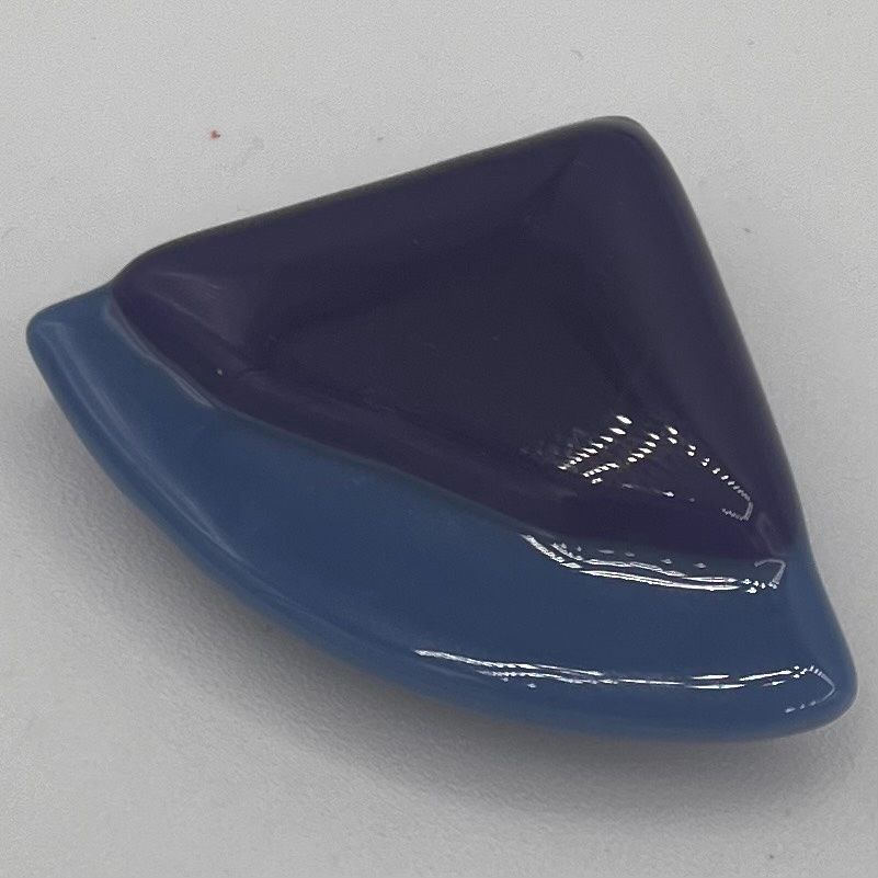 Kaitlin Moser, Fused Glass Magnet, Multi-Shade Blue Triangle
