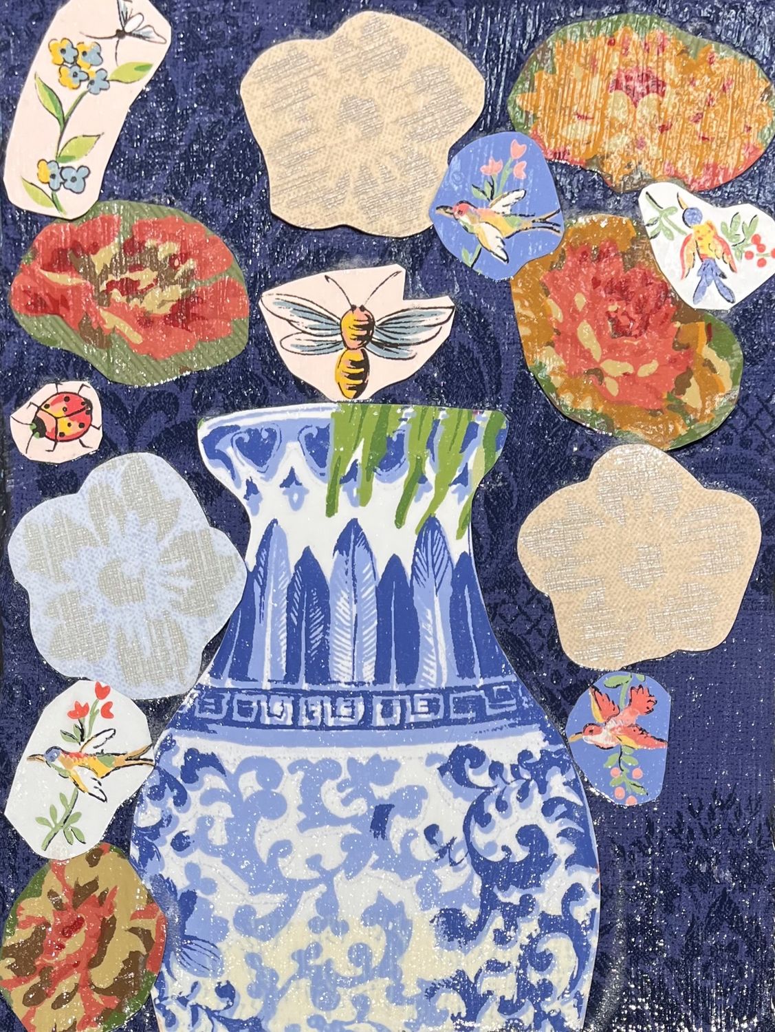 Joey Buschelman, Mixed Media on Canvas, &#39;Bees&#39;