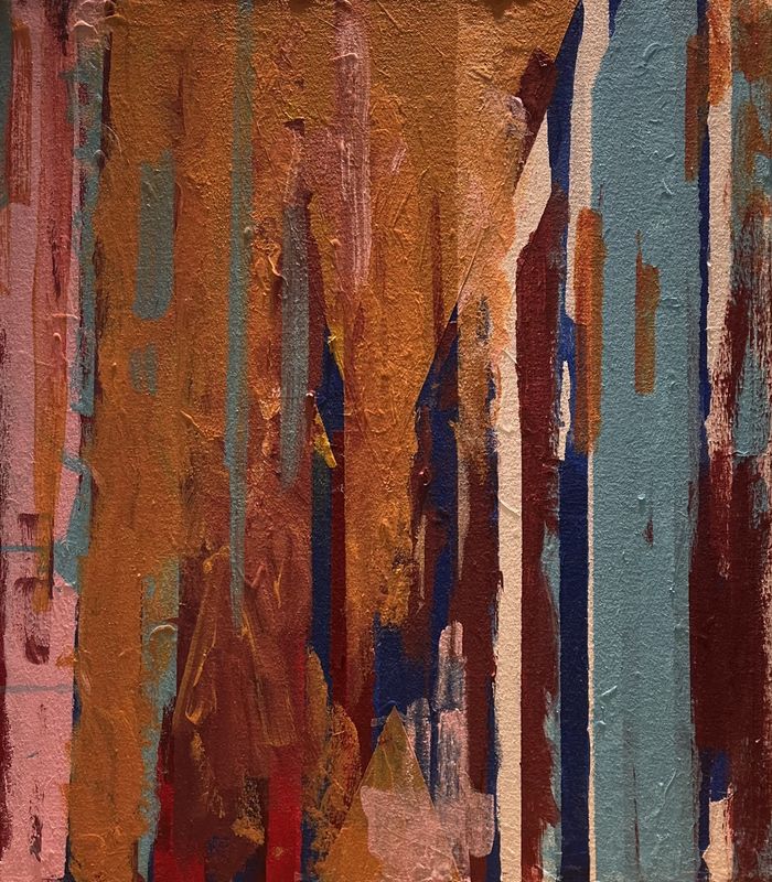 Alphonso Rowe, Acrylic on Canvas, 'Abstract Stripes'