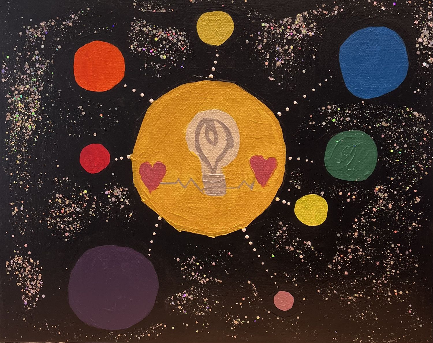 Morgan Gattermeyer, Acrylic on Canvas, &#39;Inspiring Universe&#39;