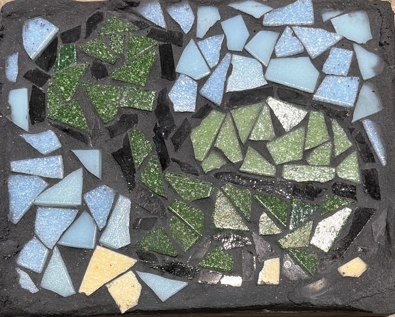 Evan Pohlman, Mosaic Garden Stone, Little Turtle