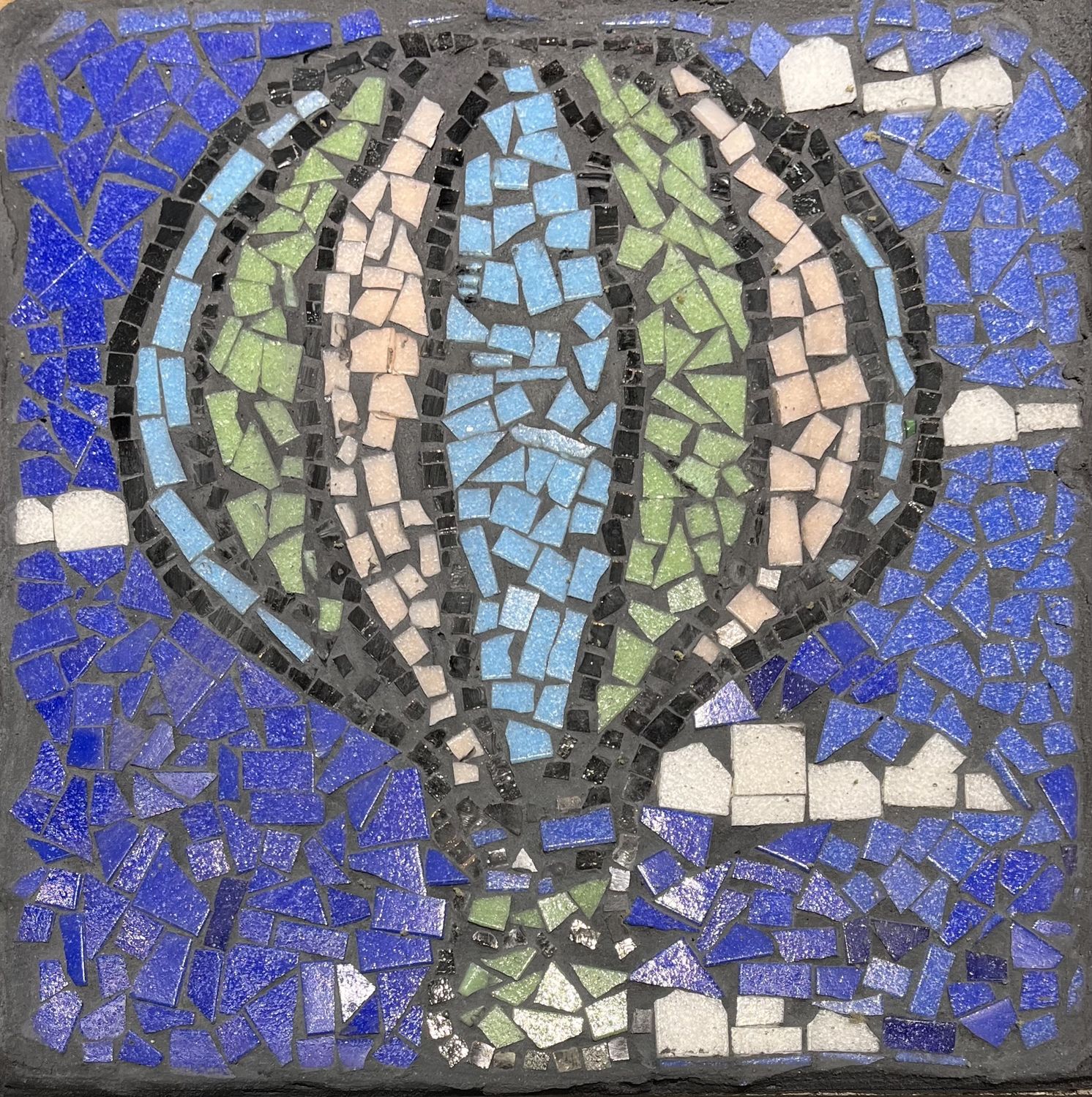 Evan Pohlman, Mosaic Garden Stone, Hot Air Balloon