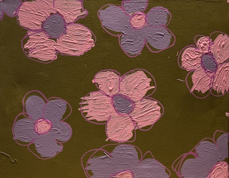 Samantha Pitts, Acrylic on Canvas, 'Floral Garden'