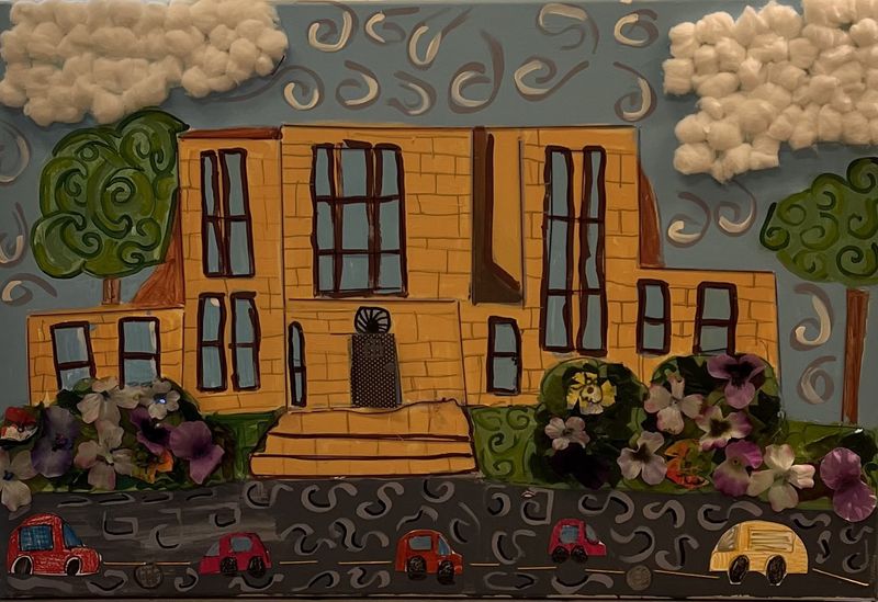 Beth Shaw, Mixed Media on Canvas, 'City Hall'