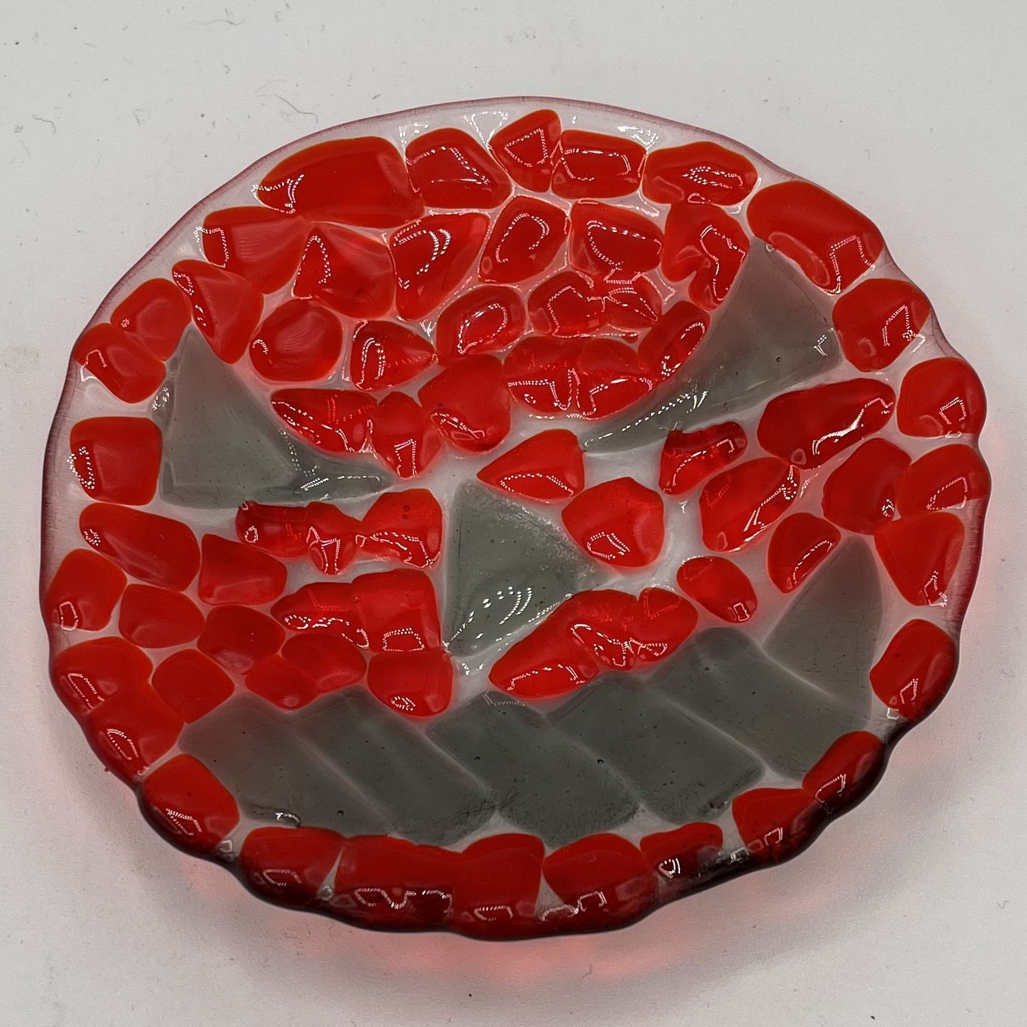 Evan Pohlman, Fused Glass Bowl, Evil Smile