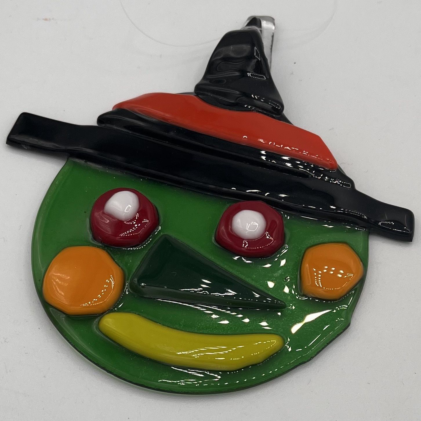 David Campbell, Fused Glass Suncatcher, Happy Witch