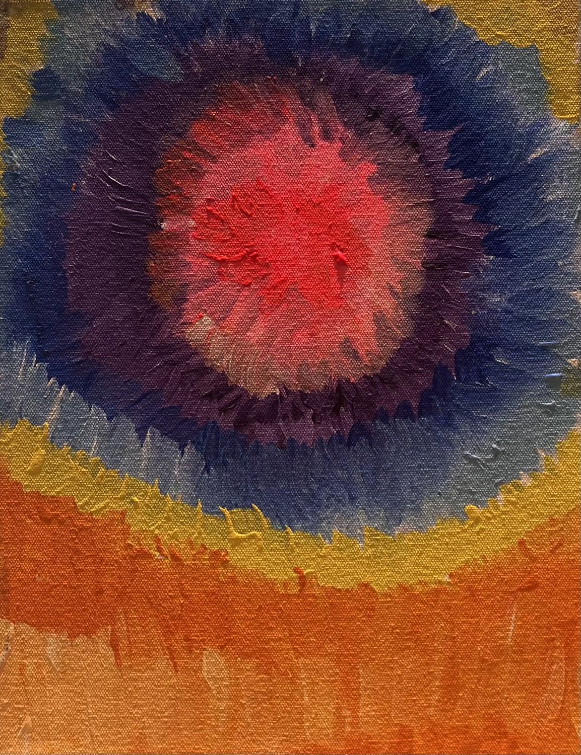 Megan Hill, Acrylic on Canvas, &#39;Rainbow Explosion&#39;