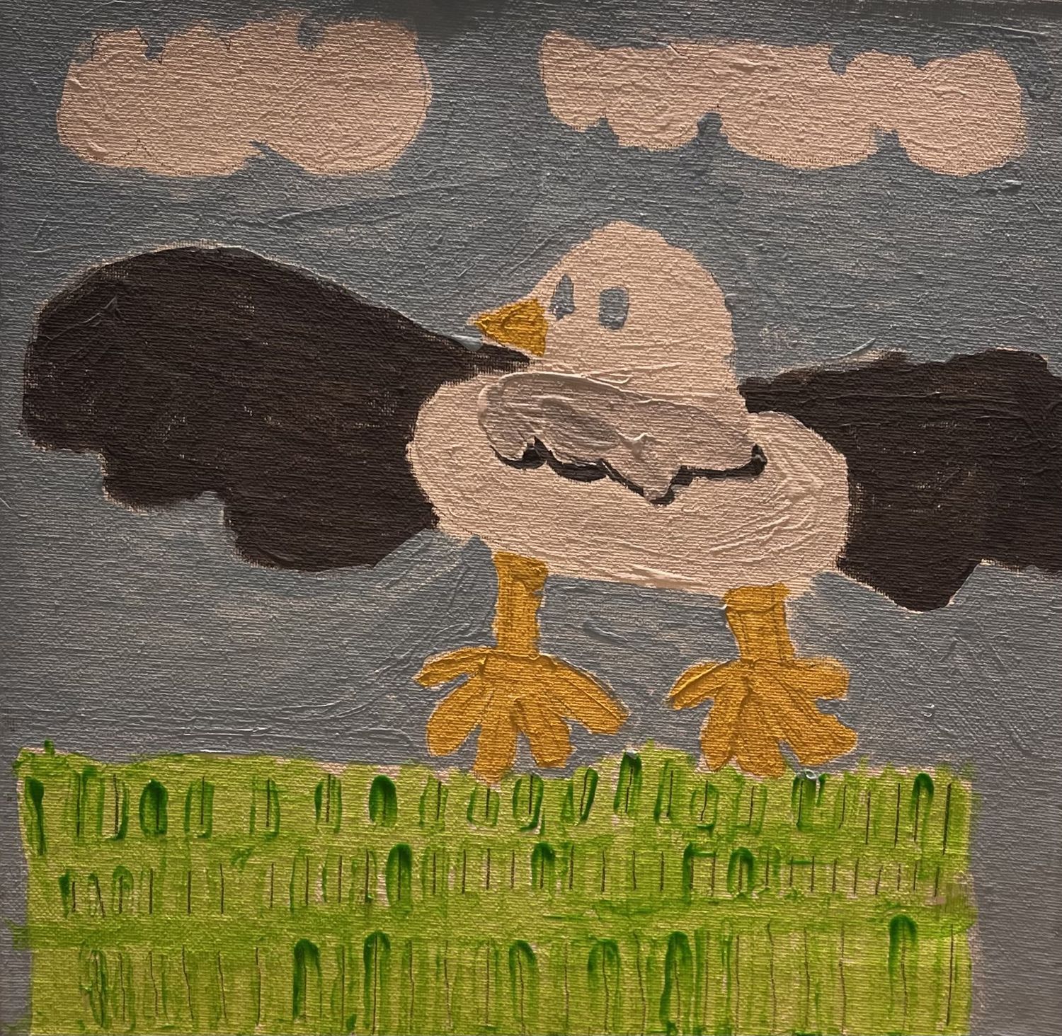 Andrea Walker, Acrylic on Canvas, &#39;Bird in the Country&#39;