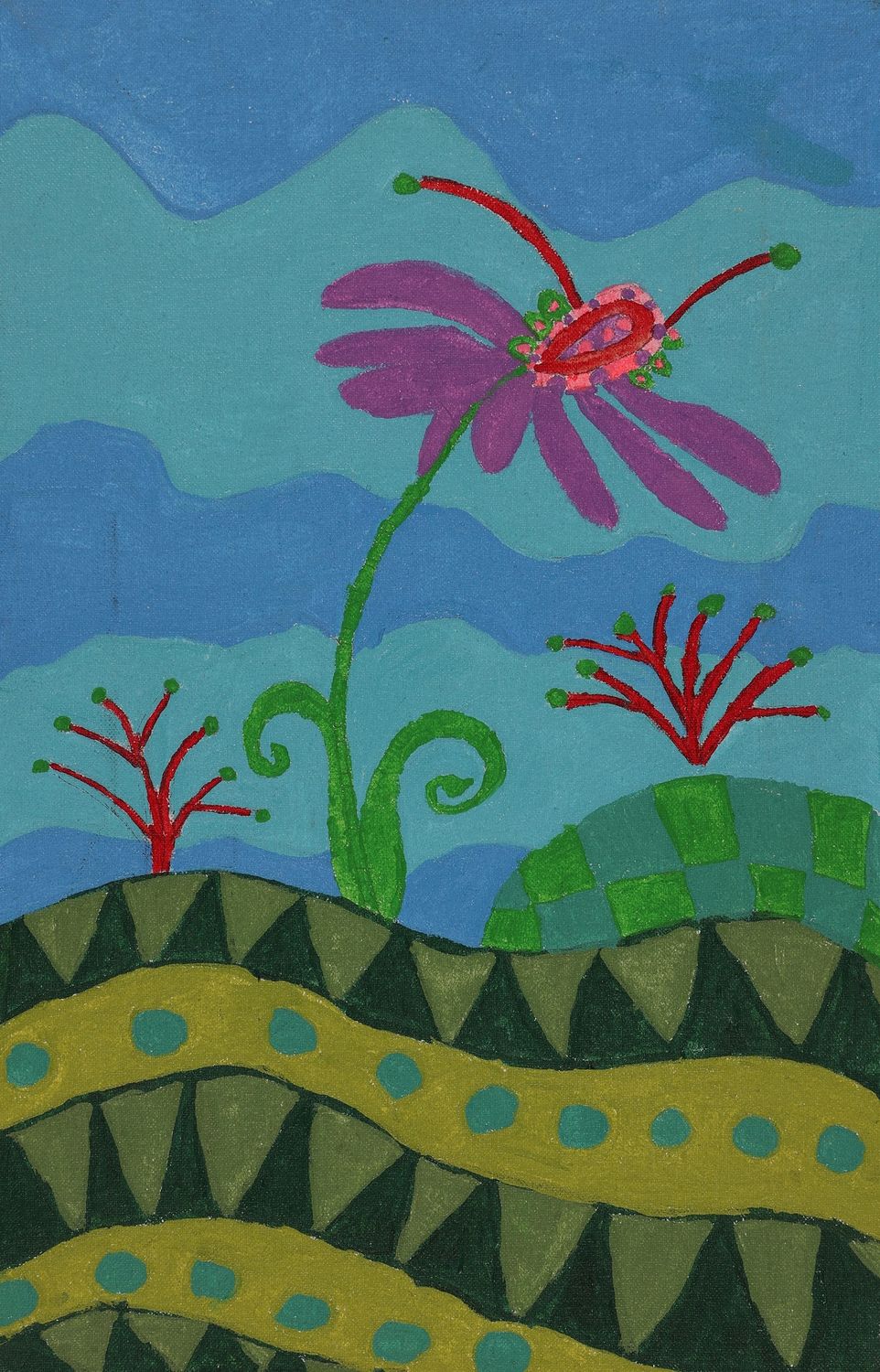 Allison Davis, Tall Blooms, Digital Print