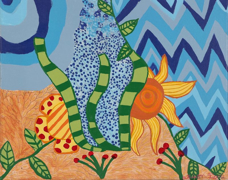 Allison Davis, Desert Vines and Flowers, Custom Print