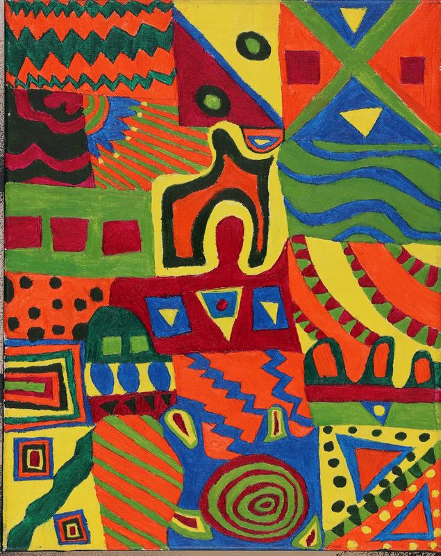 Allison Davis, Shape Circus, Digital Print