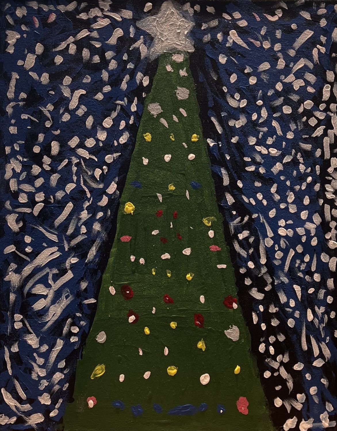 Jonathan McDowell, Acrylic on Canvas, &#39;Oh, Christmas Tree&#39;