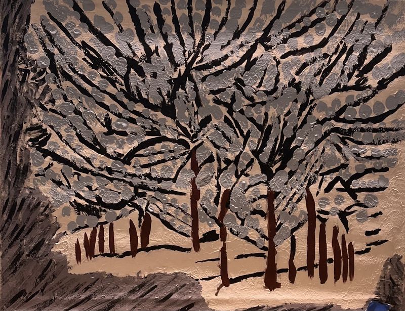 Tammy McCammon, Acrylic on Canvas, &#39;Winter Forest&#39;