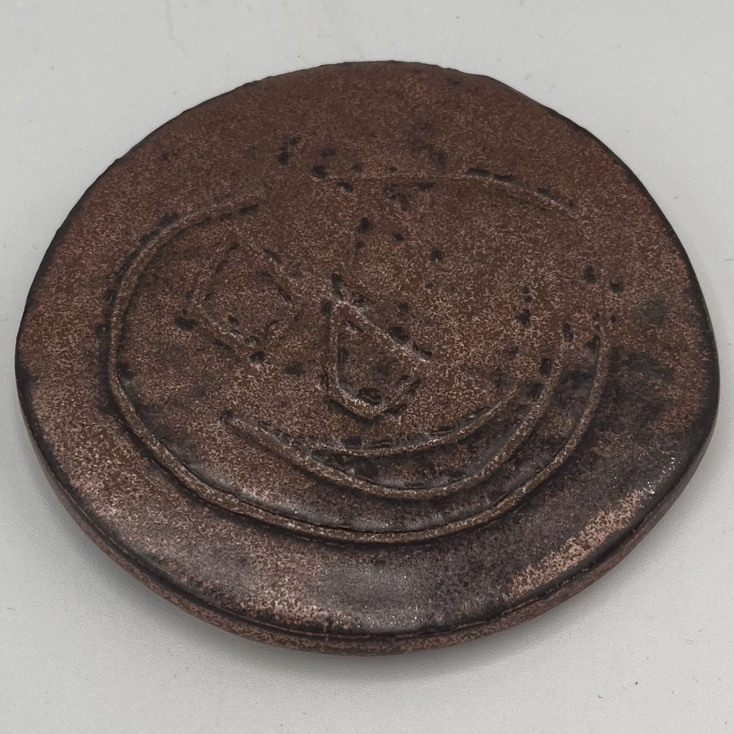 Tiffany Jameson, Ceramic Coaster, Happy Jack-O-Lantern