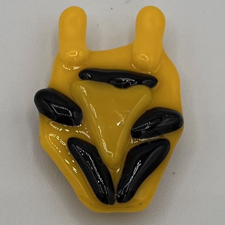 Mary Phifer, Fused Glass Magnet, Wasp Head