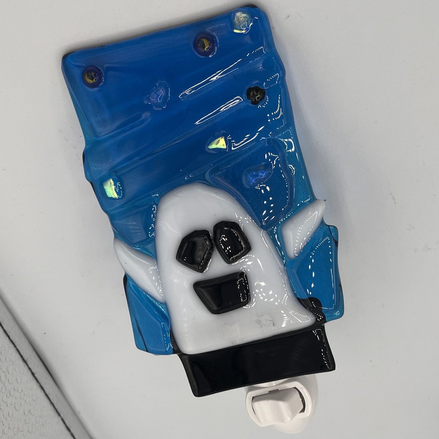 Andrea Walker, Fused Glass Nightlight, Happy Ghost