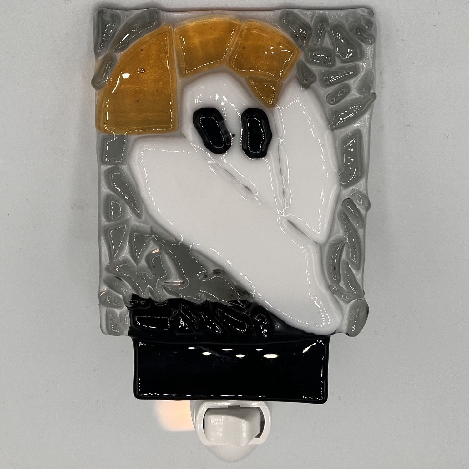 Alphonso Rowe, Fused Glass Nightlight, Halloween Ghost
