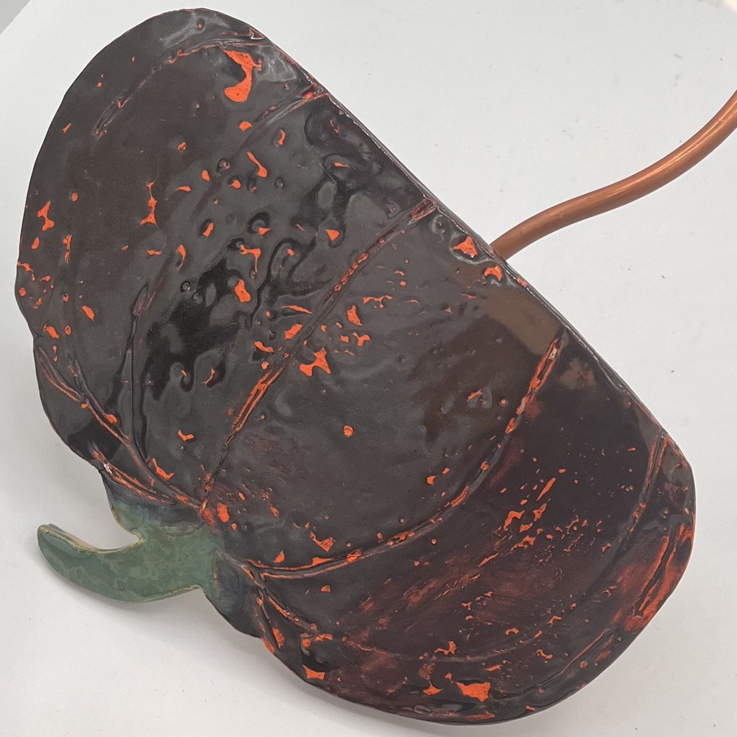 Katie Albers, Ceramic Garden Stake, Pumpkin