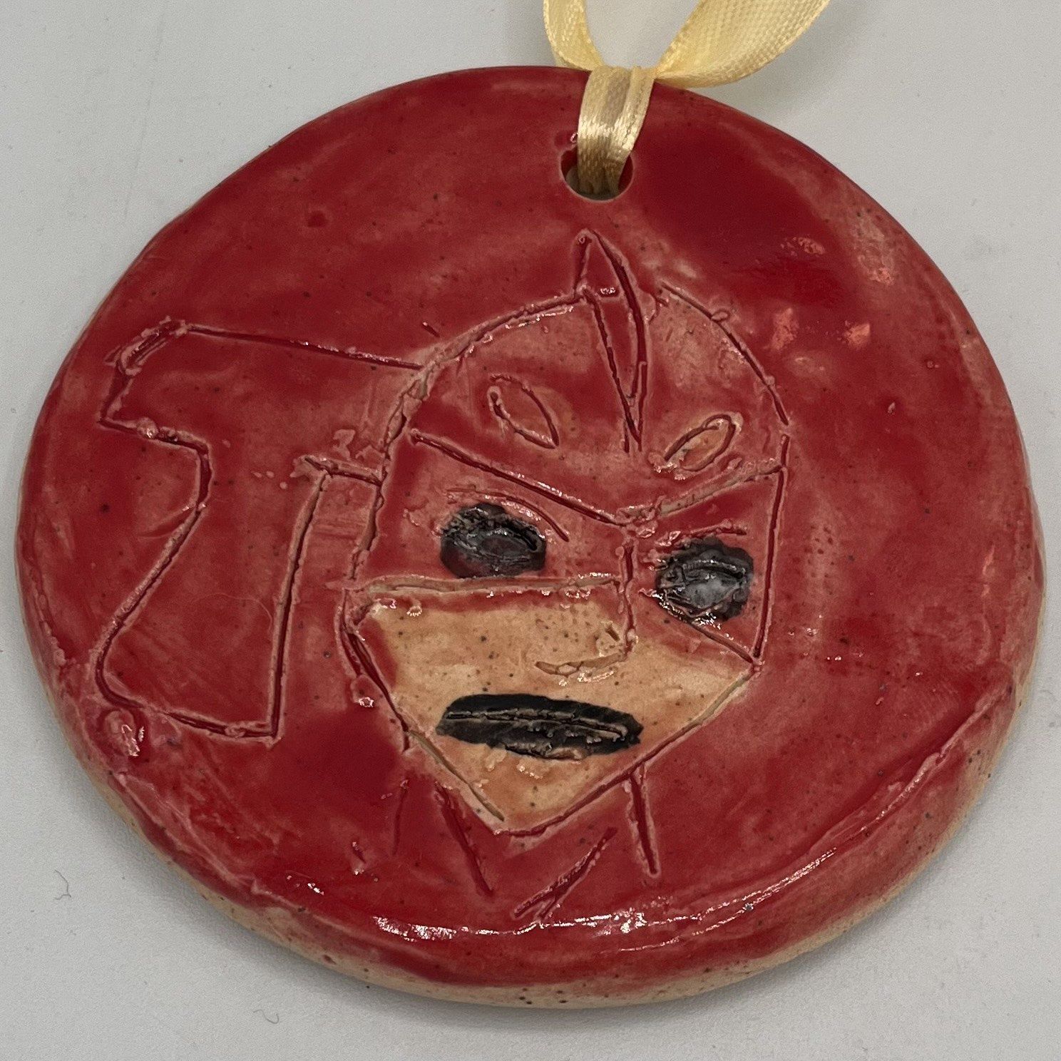 David Patrick, Ceramic Ornament, Red Superhero