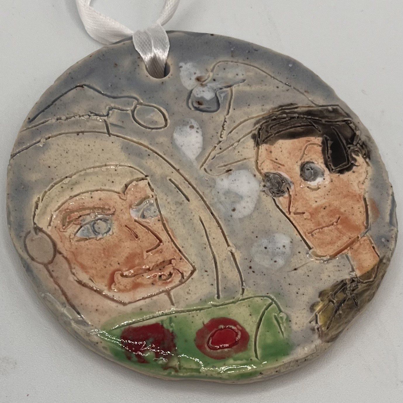 David Patrick, Ceramic Ornament, Astronaut and Cowboy