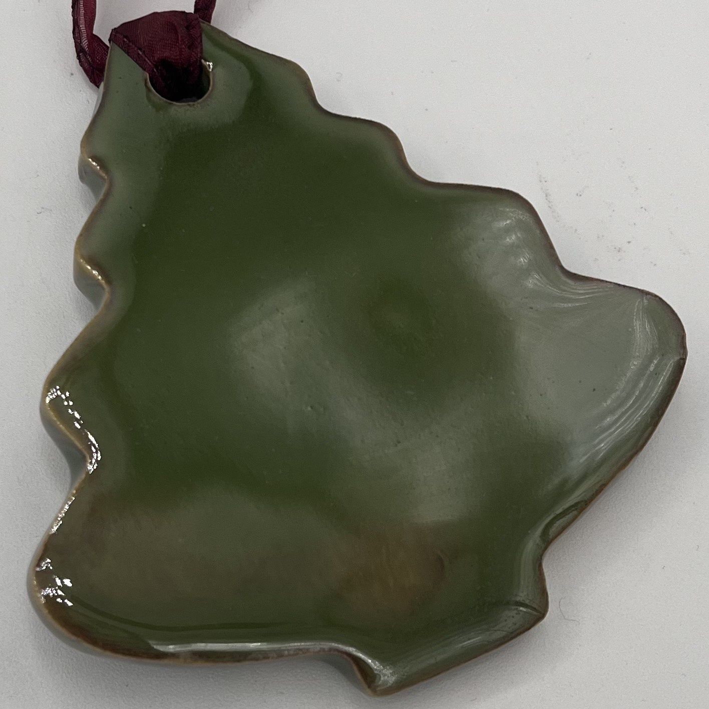 Evan Pohlman, Ceramic Ornament, Green Tree