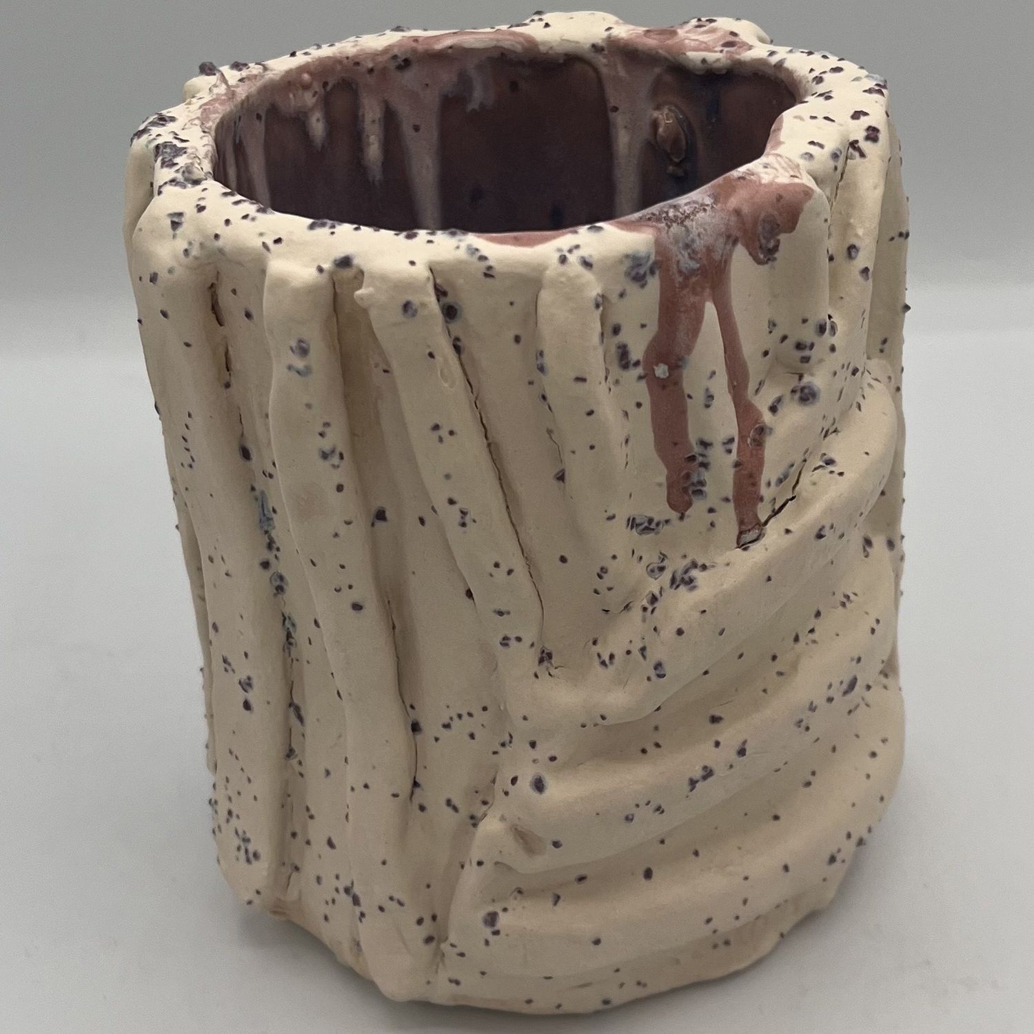 Alphonso Rowe, Ceramic Vase, Speckled Stripes