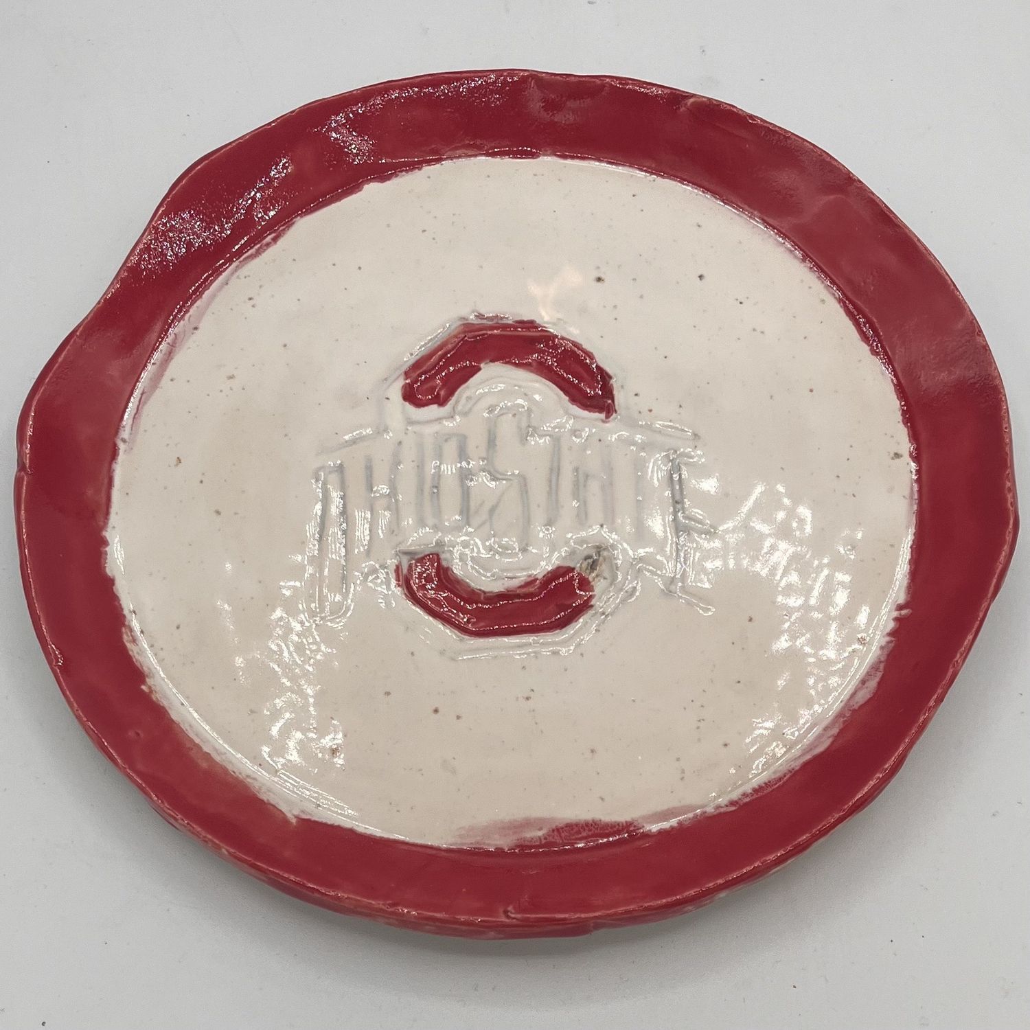Bobbie Jo Robinson, Ceramic Plate, Ohio State Symbol