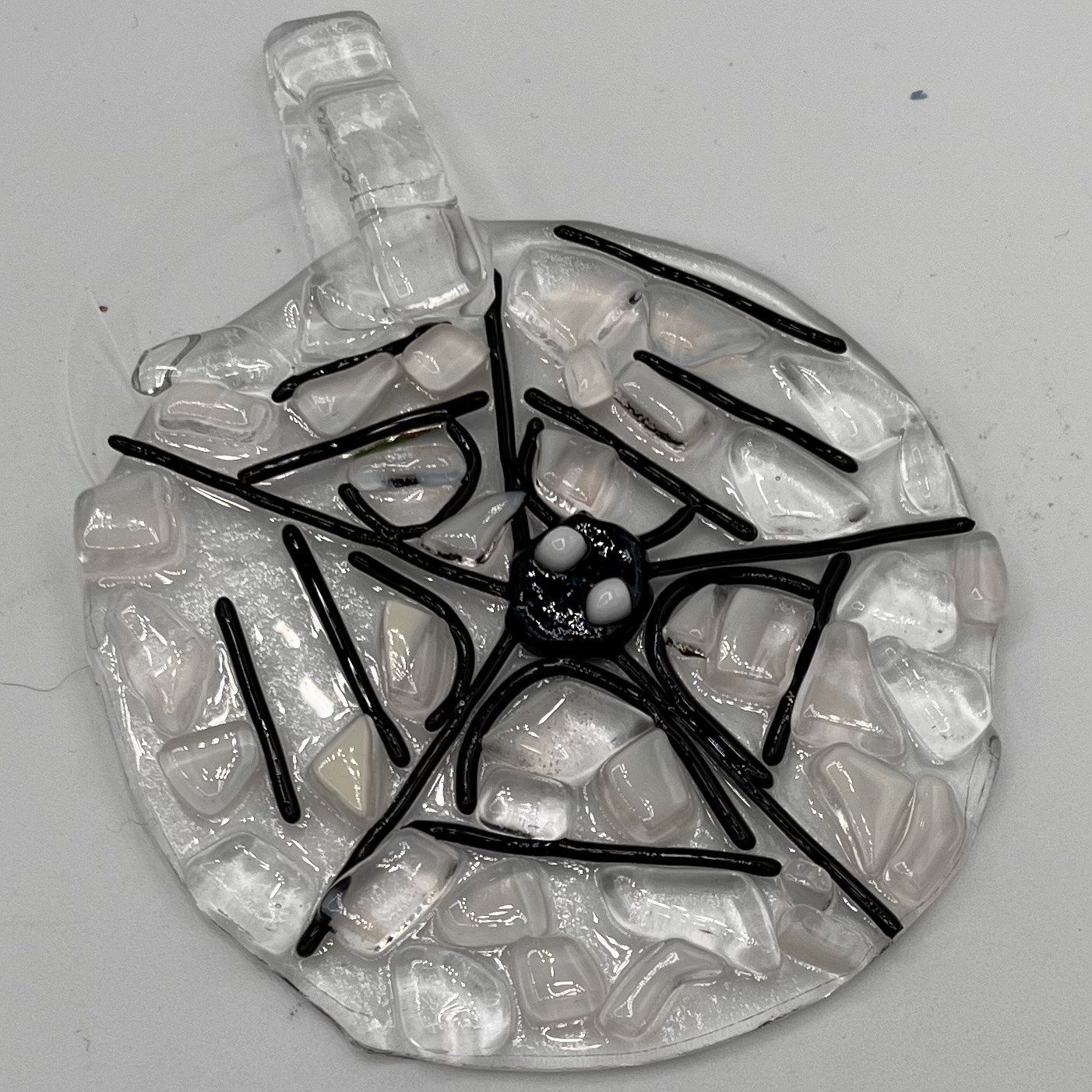 Rebecca Reed, Fused Glass Suncatcher, Spider&#39;s Web