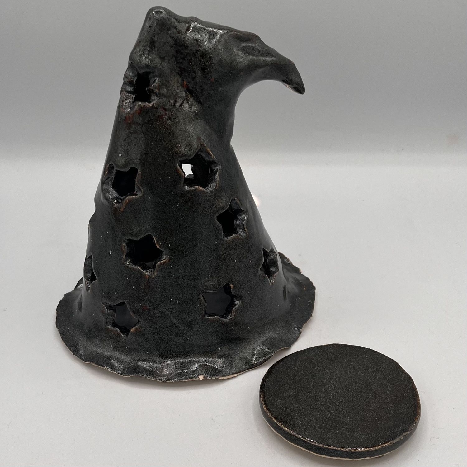 Tammy McCammon, Ceramic Figurine &amp; Coaster, Sparkly Hat with Matching Coaster
