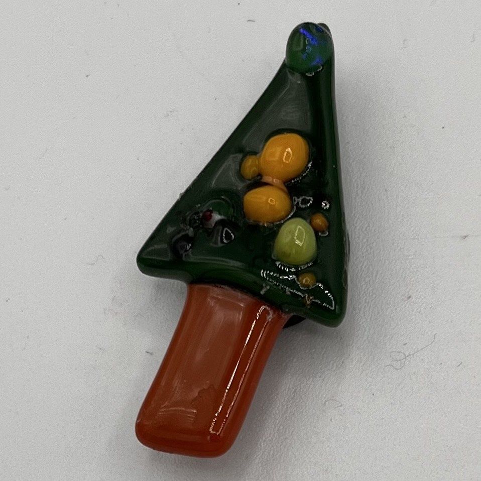 David Patrick, Fused Glass Magnet, Christmas Tree 3
