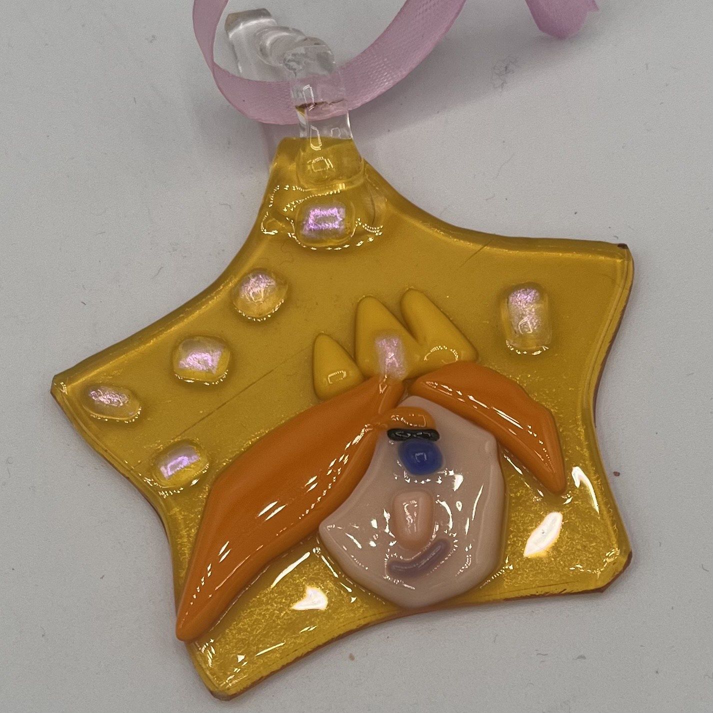 James Egan, Fused Glass Ornament, Starry Princess