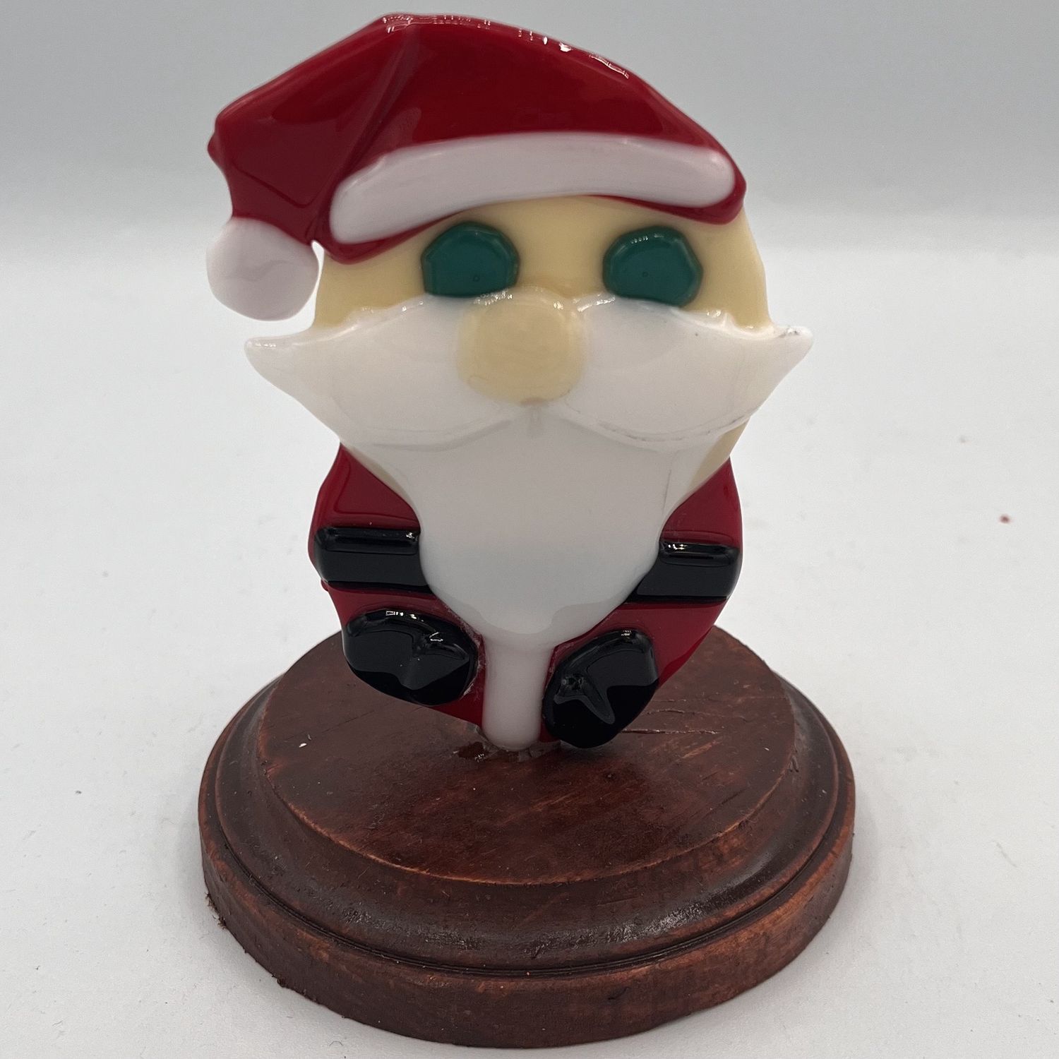 Alphonso Rowe, Fused Glass Stand Piece, Little Santa