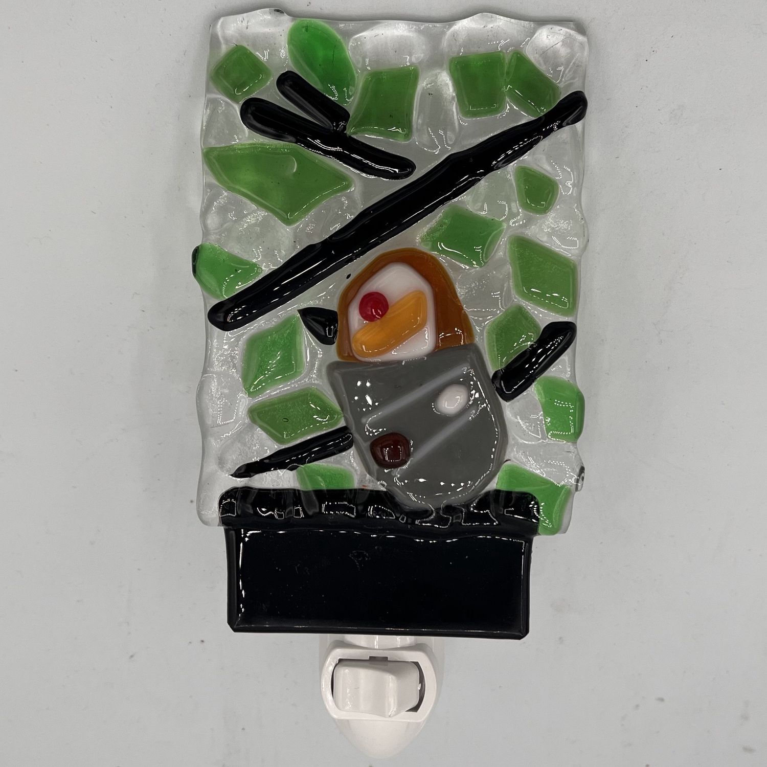 Amy Thompson, Fused Glass Nightlight, Little Bird