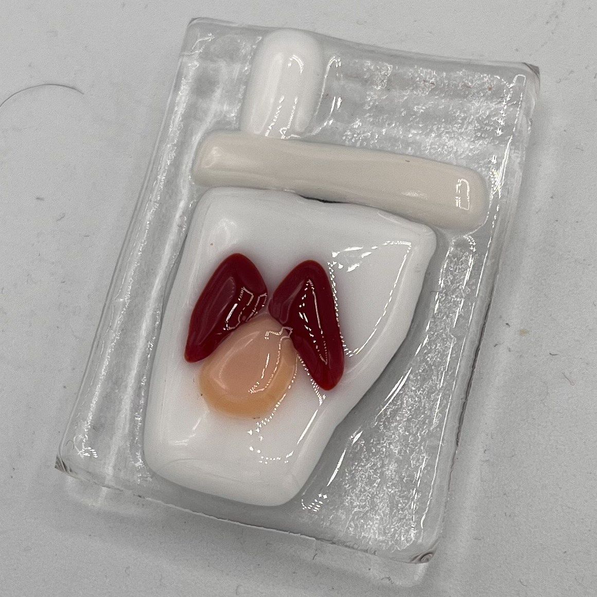 Michael Smith, Fused Glass Magnet, Soda Cup